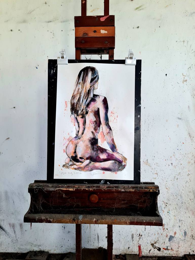 Original Nude Painting by thomas donaldson