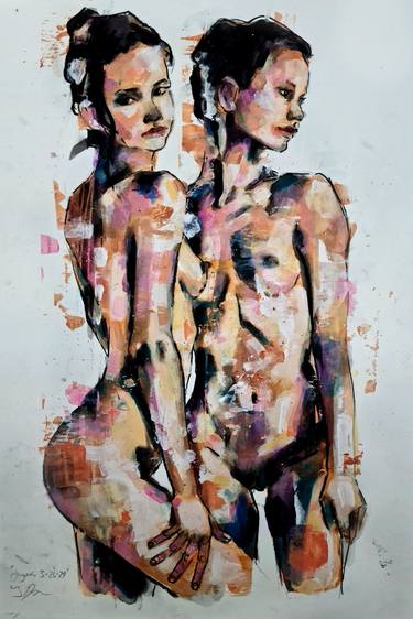 Print of Nude Paintings by thomas donaldson