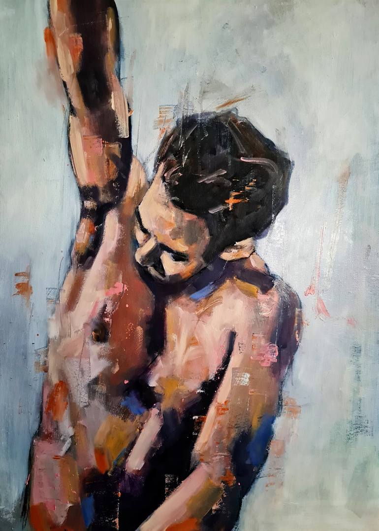 Print of Expressionism Men Paintings by Thomas Donaldson