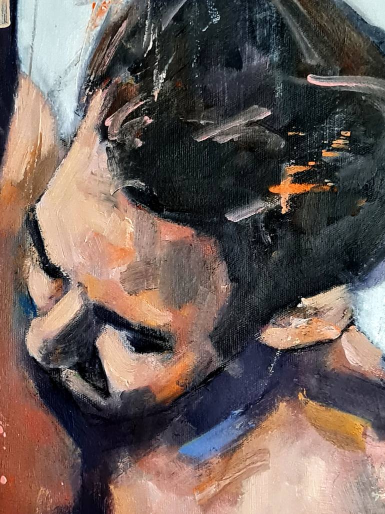 Original Expressionism Men Painting by Thomas Donaldson