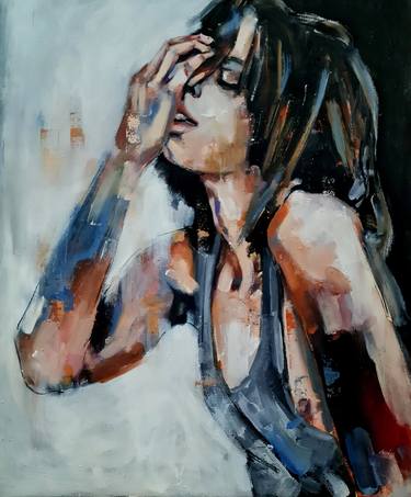 Original Expressionism Women Paintings by thomas donaldson