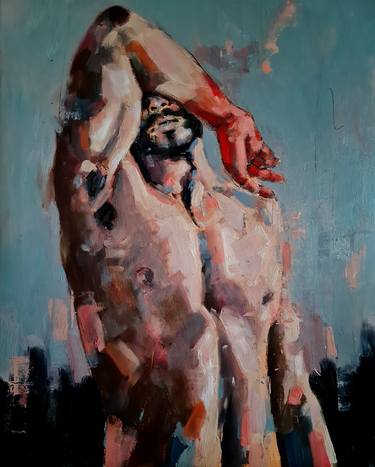 Original Expressionism Men Paintings by thomas donaldson