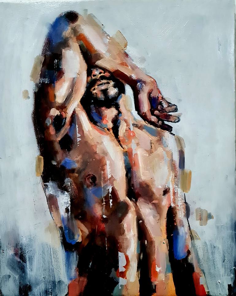 Original Expressionism Men Paintings by Thomas Donaldson