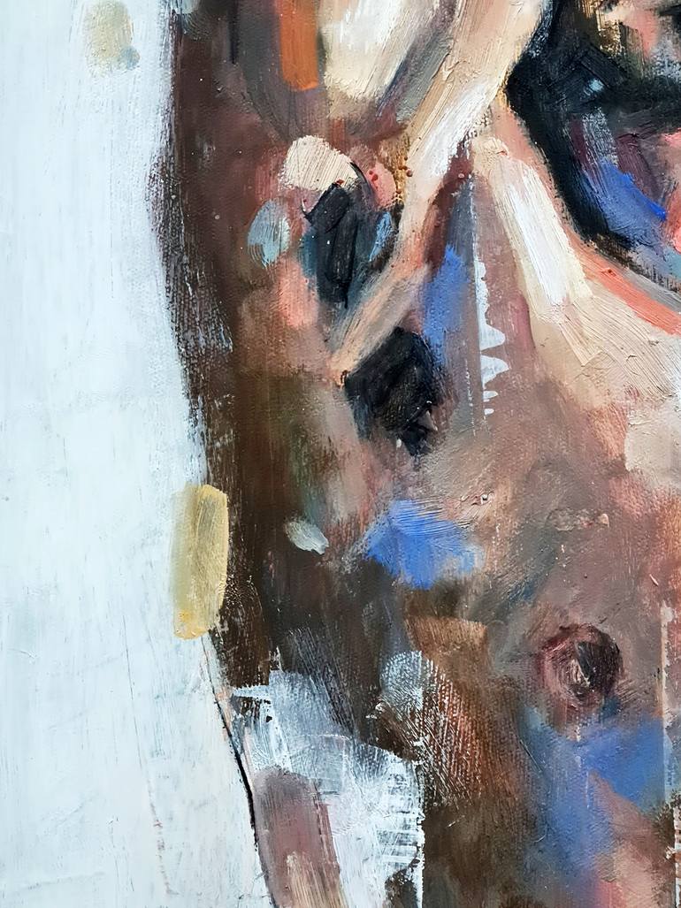 Original Expressionism Men Painting by Thomas Donaldson