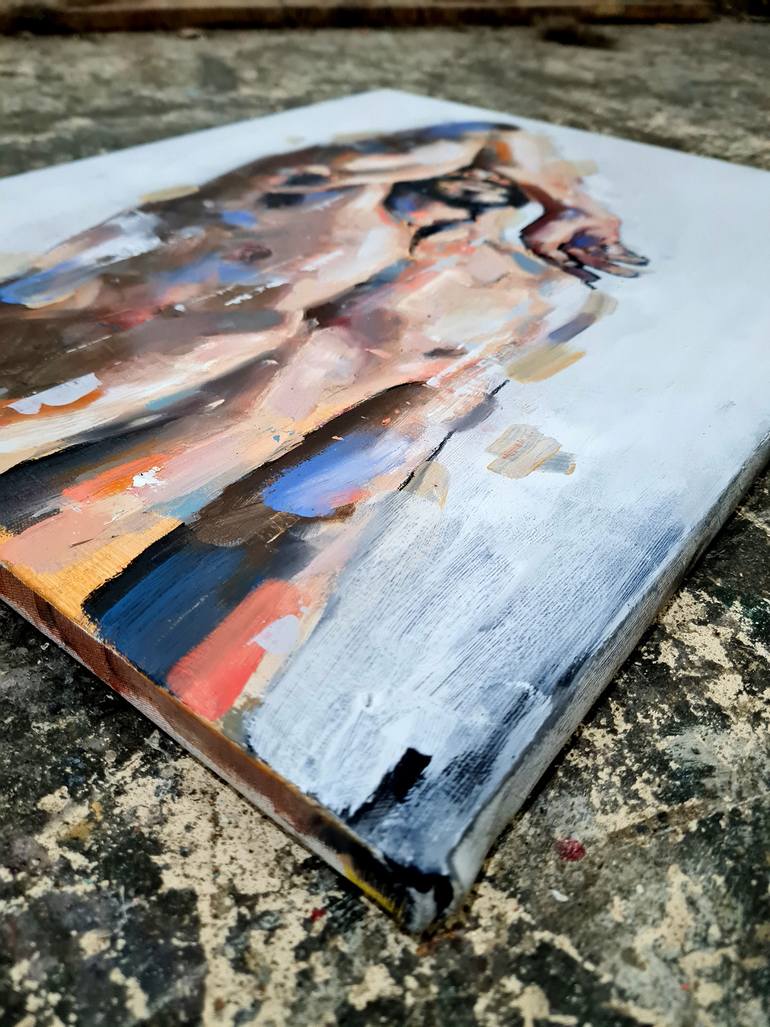 Original Expressionism Men Painting by Thomas Donaldson