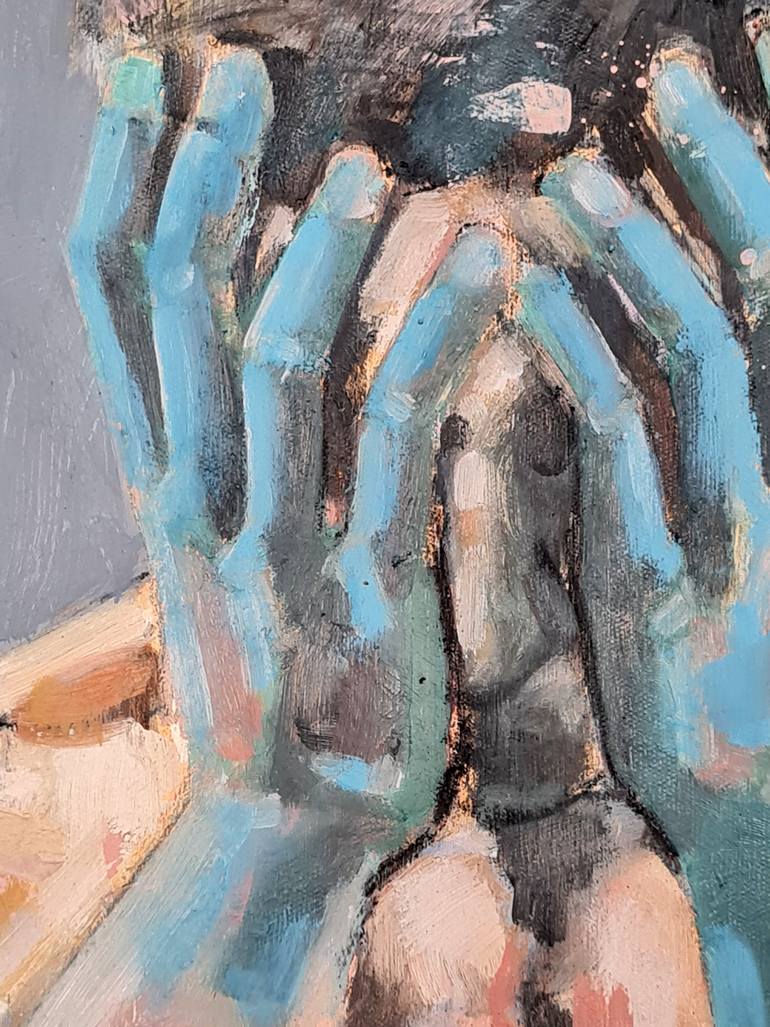 Original Expressionism Men Painting by Thomas Donaldson