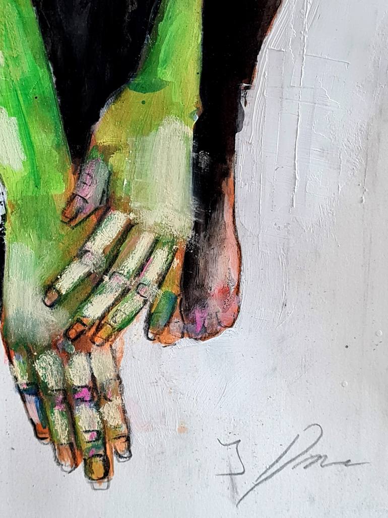 Original Expressionism Nude Painting by Thomas Donaldson