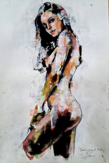 Print of Expressionism Nude Paintings by thomas donaldson