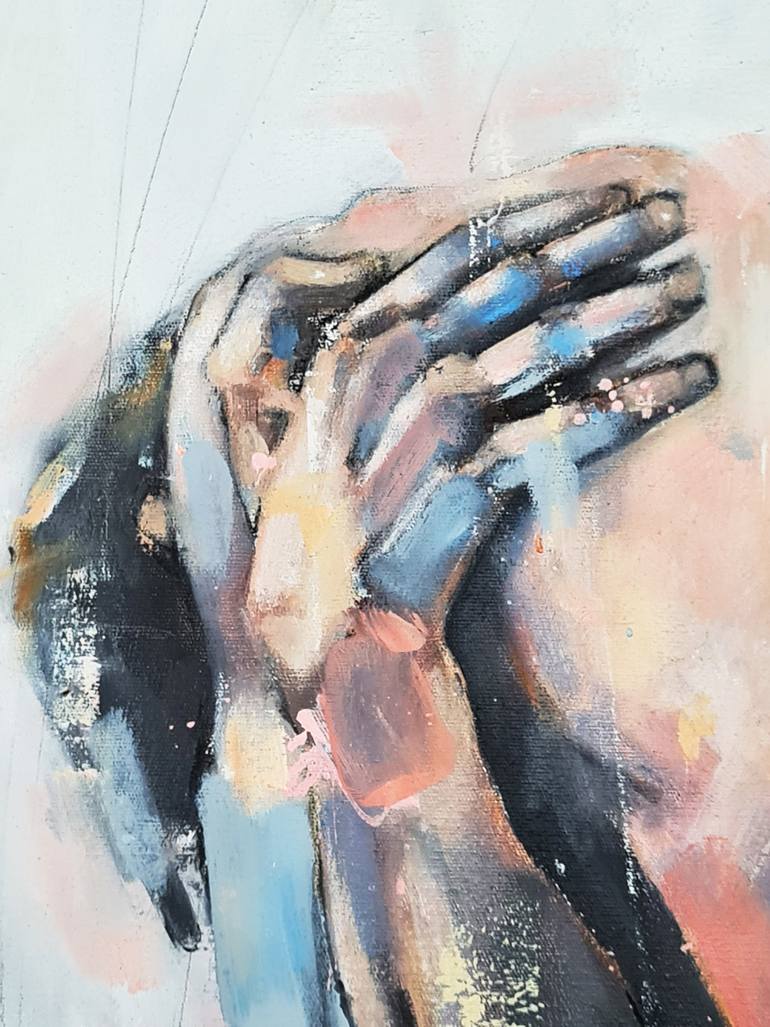 Original Expressionism Men Painting by Thomas Donaldson