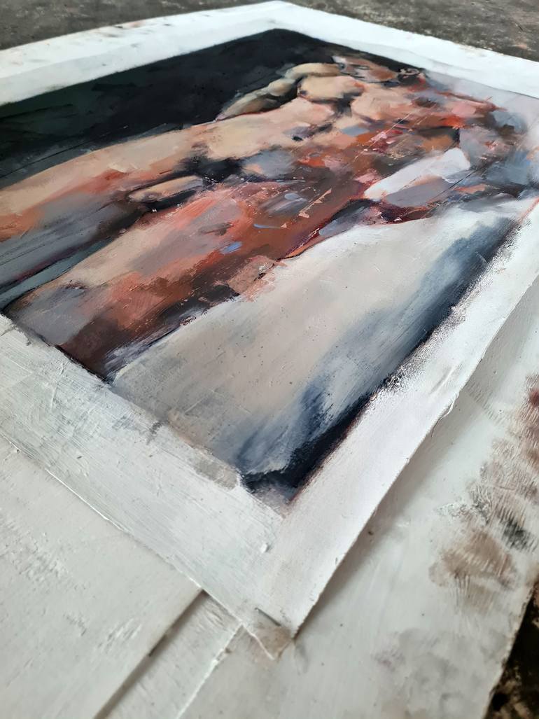 Original Expressionism Men Painting by Thomas Donaldson