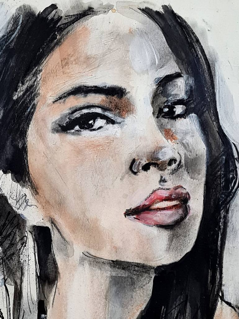 Original Expressionism People Painting by Thomas Donaldson