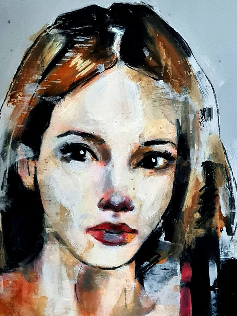 Original Expressionism People Painting by Thomas Donaldson