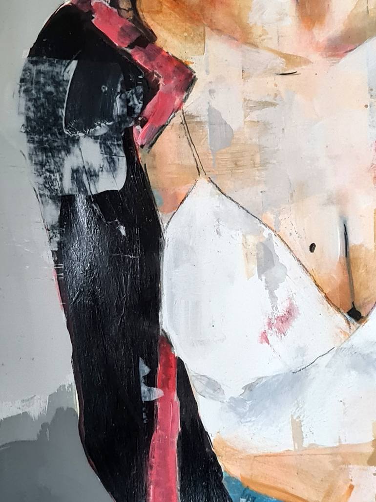 Original Expressionism People Painting by Thomas Donaldson