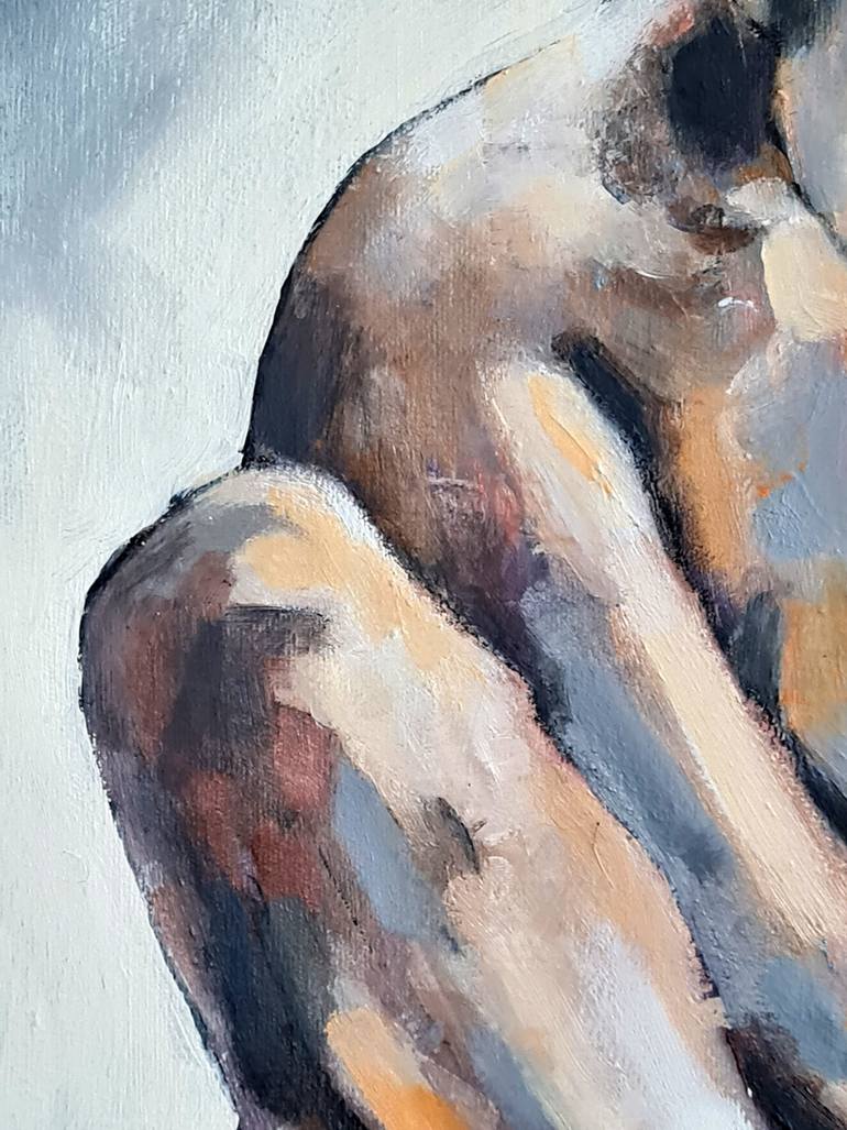 Original Expressionism Nude Painting by Thomas Donaldson