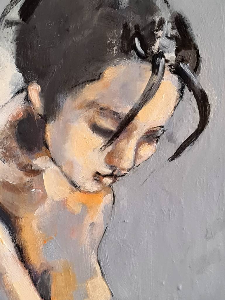 Original Expressionism Nude Painting by Thomas Donaldson