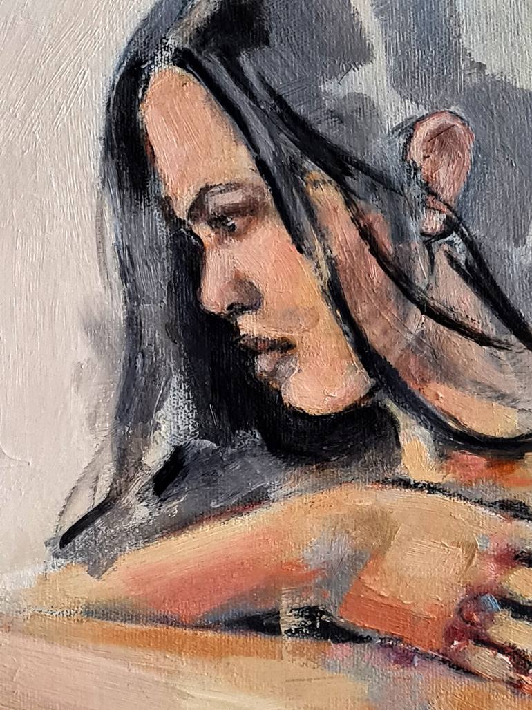 Original Expressionism Nude Painting by Thomas Donaldson