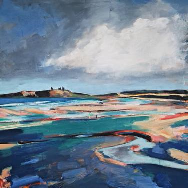 Original Expressionism Beach Painting by Thomas Donaldson