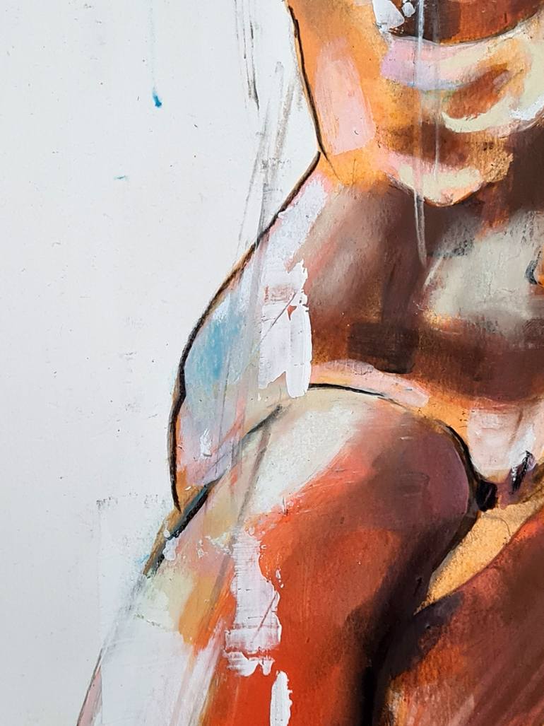 Original Expressionism Nude Painting by Thomas Donaldson