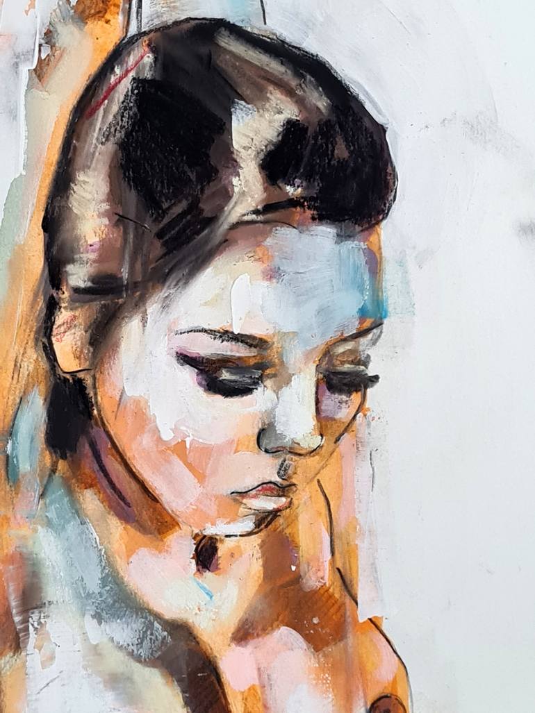 Original Expressionism Nude Painting by Thomas Donaldson