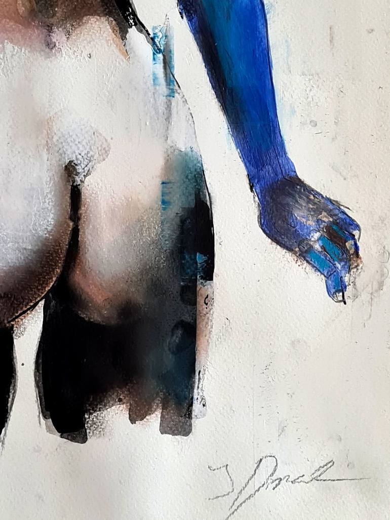 Original Expressionism Nude Painting by Thomas Donaldson