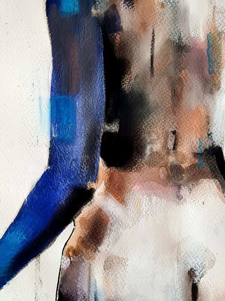 Original Expressionism Nude Painting by Thomas Donaldson