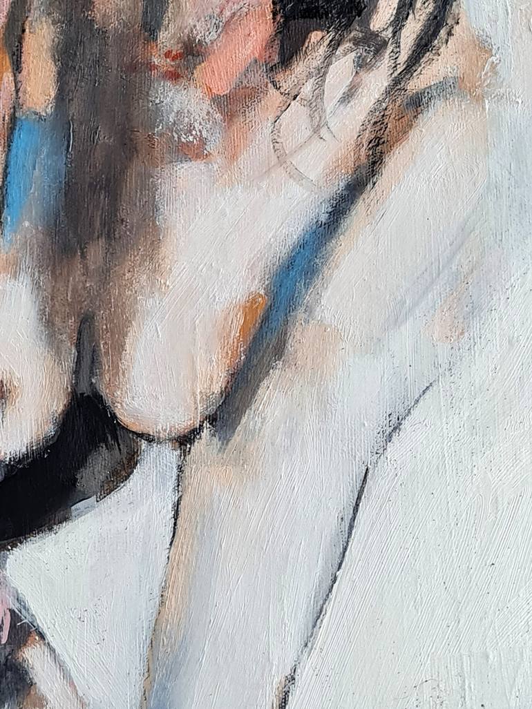 Original Expressionism Nude Painting by Thomas Donaldson