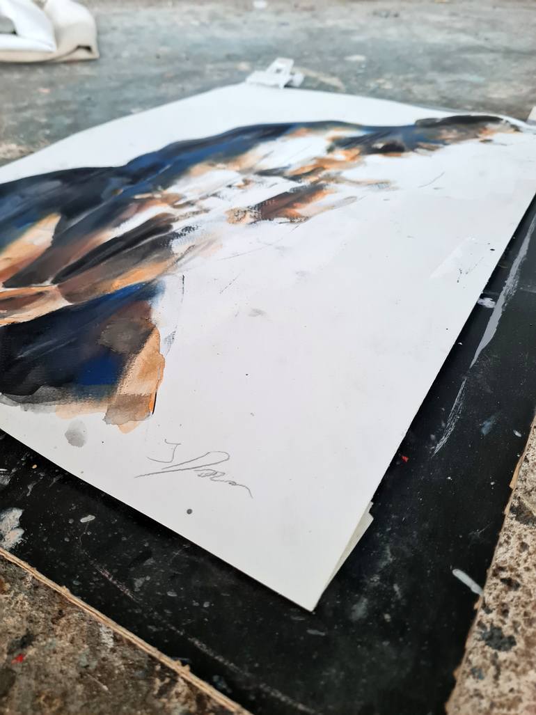 Original Expressionism Nude Painting by Thomas Donaldson