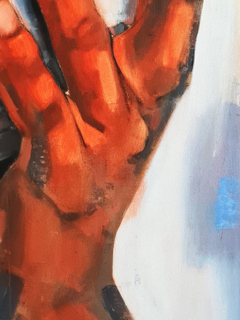 Original Expressionism People Painting by Thomas Donaldson