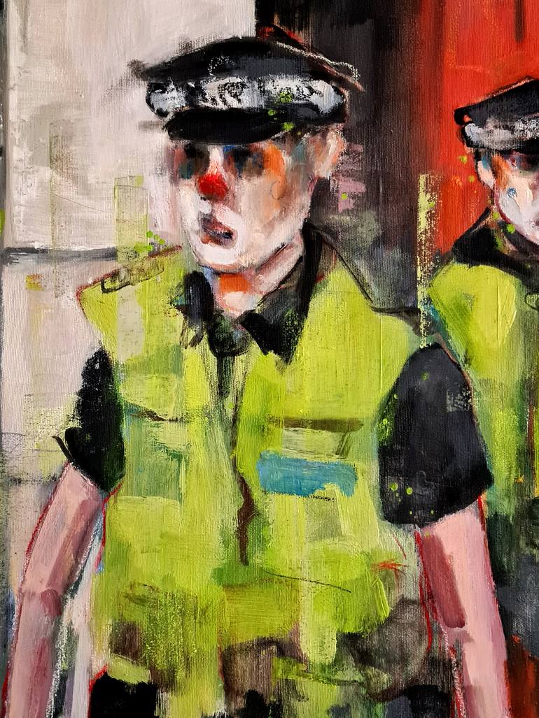 Original Expressionism People Painting by Thomas Donaldson