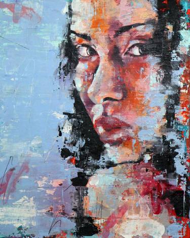 Original Expressionism Portrait Paintings by thomas donaldson