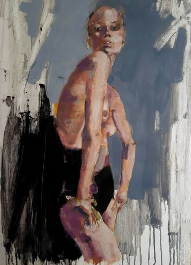 Original Figurative Nude Paintings by thomas donaldson
