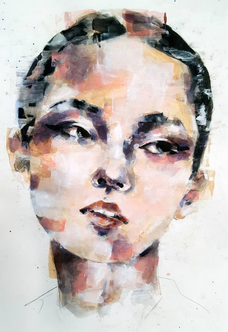 12-25-15 Head study Drawing by thomas donaldson | Saatchi Art