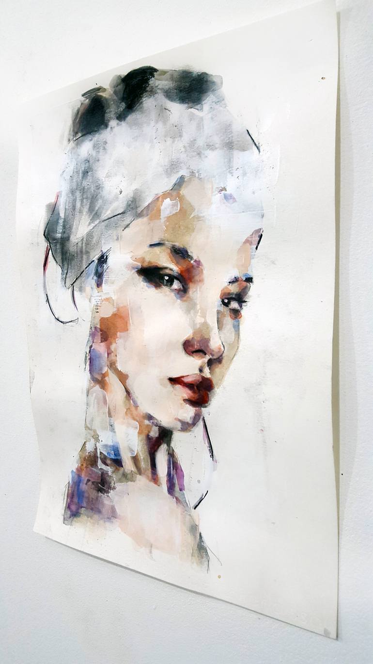 Original Expressionism People Drawing by Thomas Donaldson