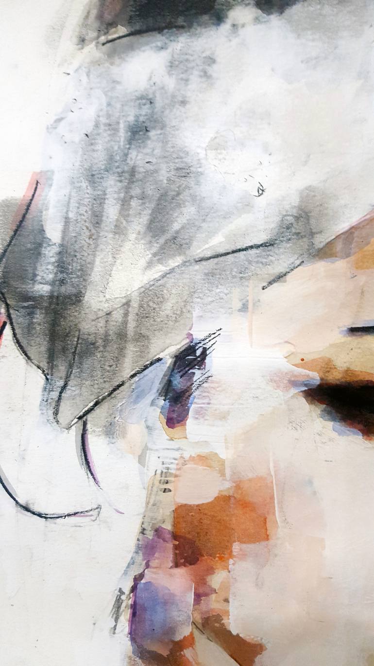 Original Expressionism People Drawing by Thomas Donaldson