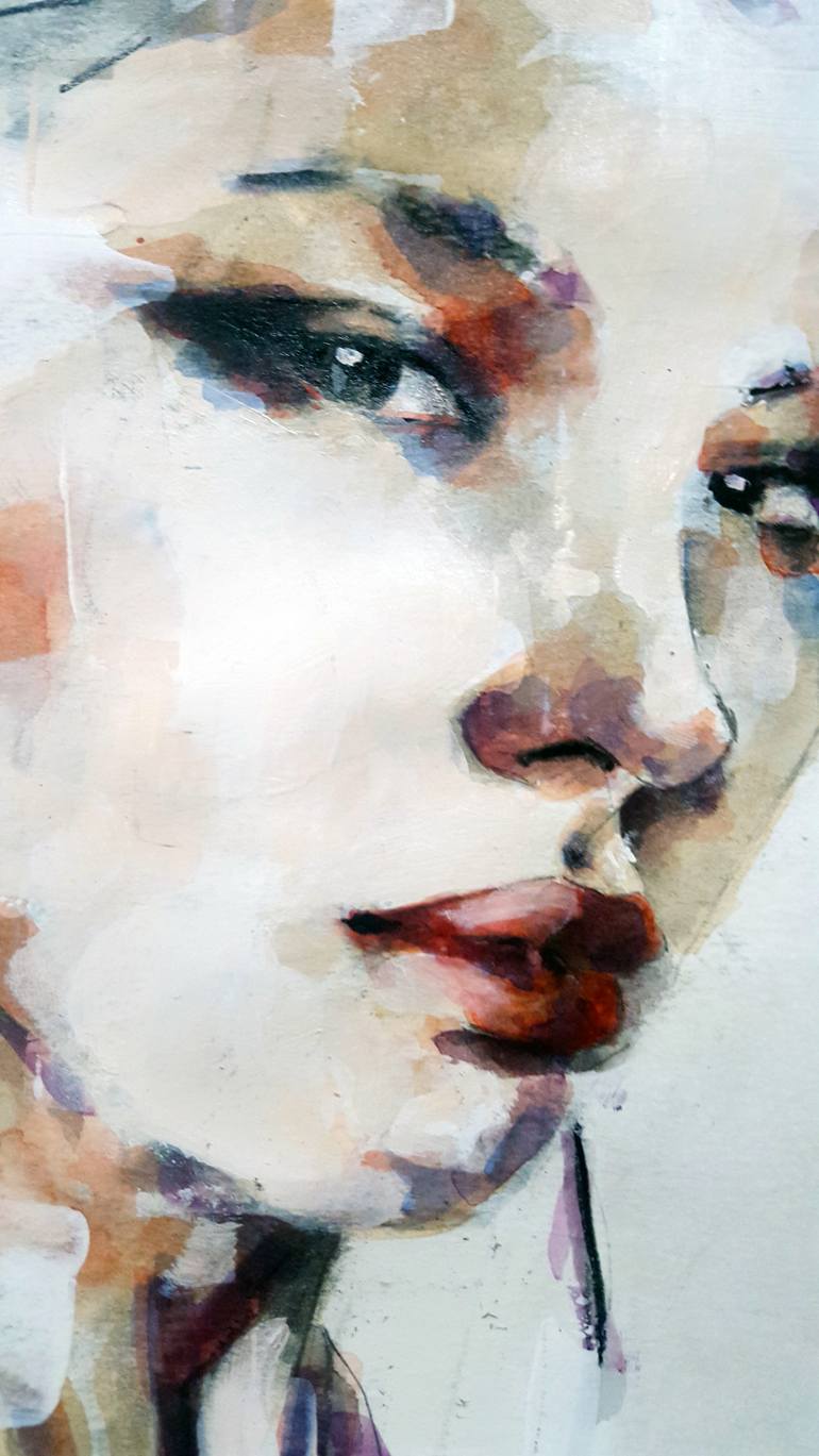 Original Expressionism People Drawing by Thomas Donaldson