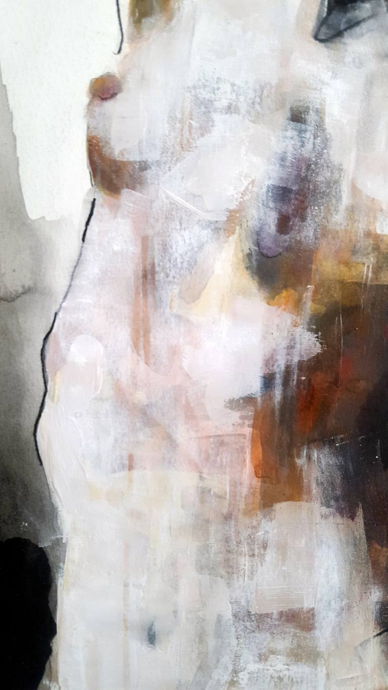 Original Expressionism Nude Drawing by thomas donaldson