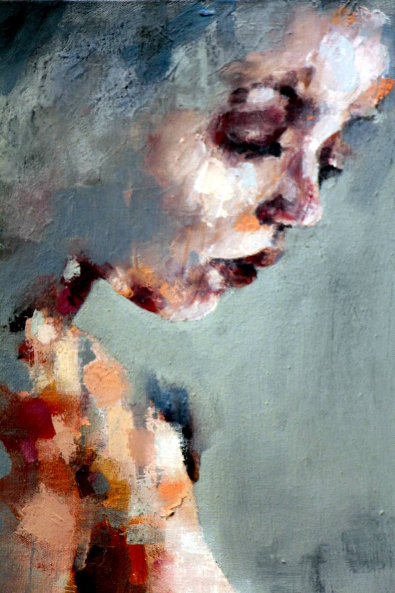 Original Expressionism Nude Painting by Thomas Donaldson