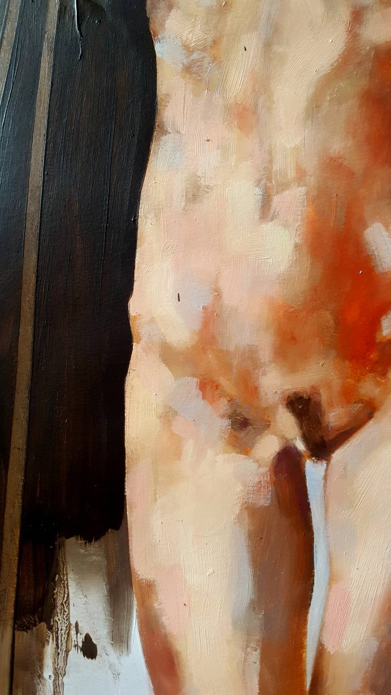 Original Figurative Nude Painting by thomas donaldson