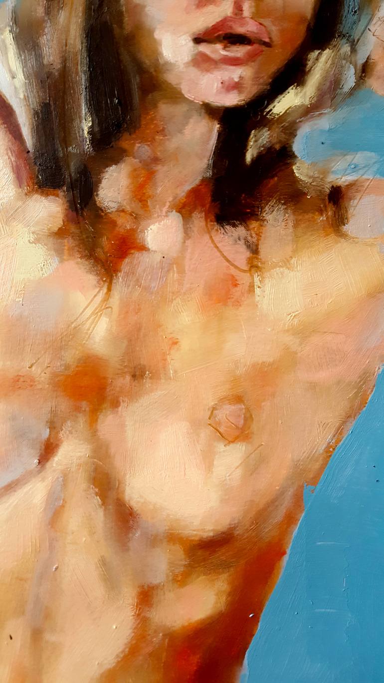 Original Figurative Nude Painting by thomas donaldson