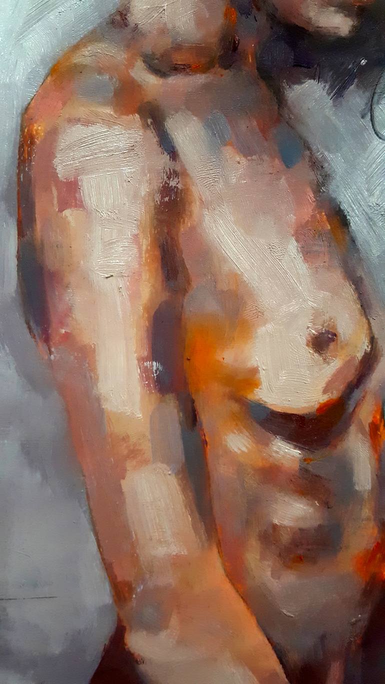 Original Figurative Nude Painting by thomas donaldson