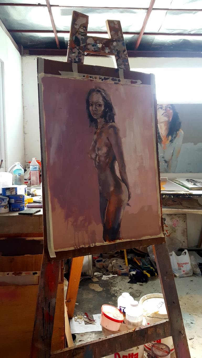 Original Nude Painting by thomas donaldson