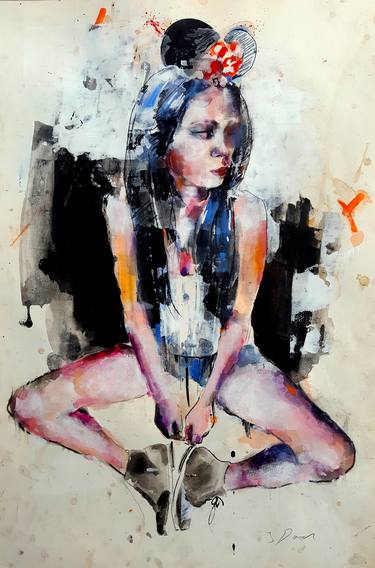 Original Expressionism People Drawings by thomas donaldson
