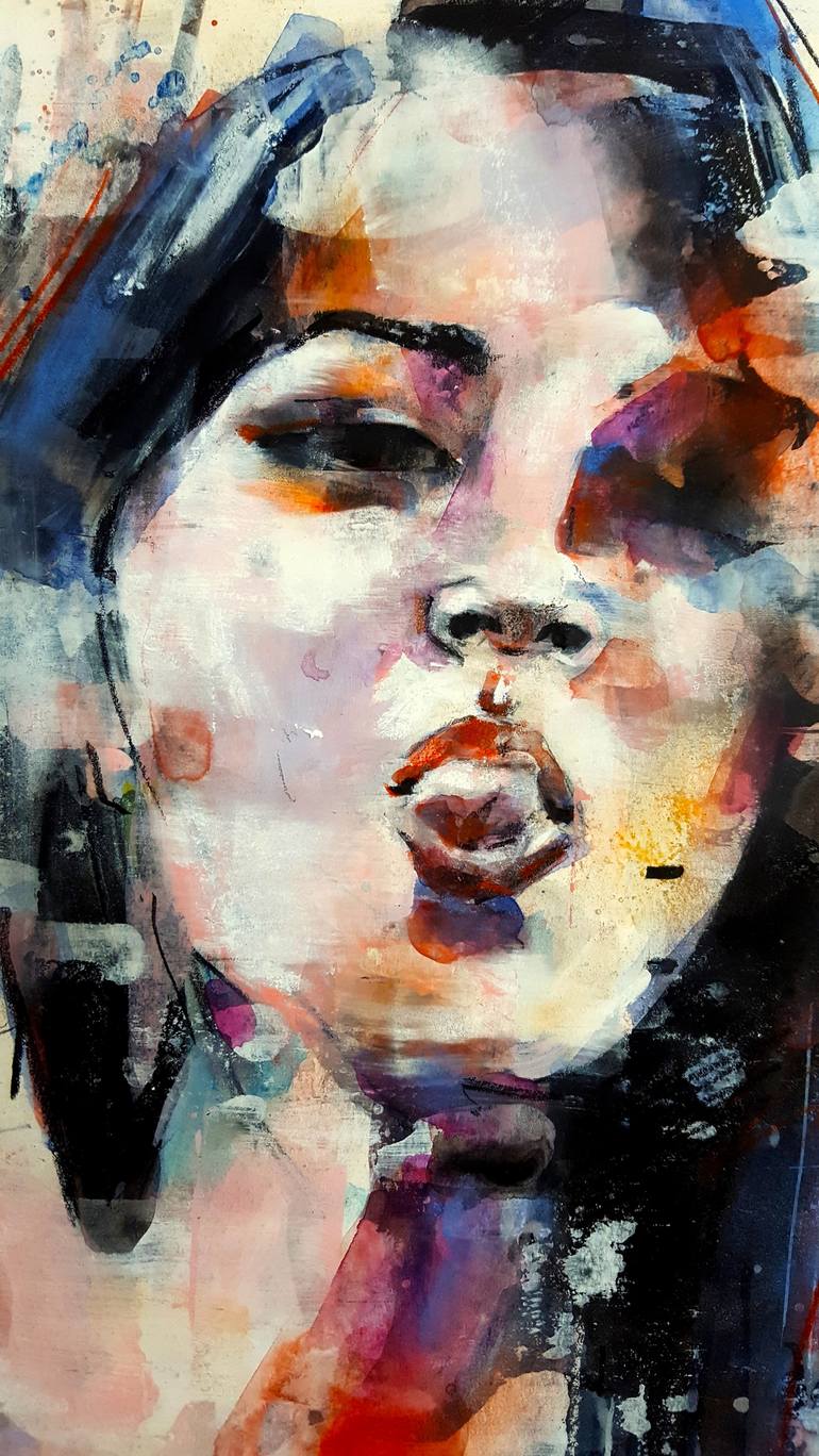 sticking tongue out Drawing by thomas donaldson | Saatchi Art