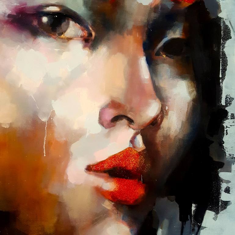 Original Expressionism People Painting by Thomas Donaldson