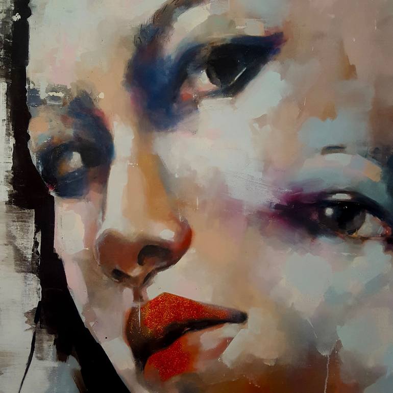 Original Expressionism People Painting by Thomas Donaldson