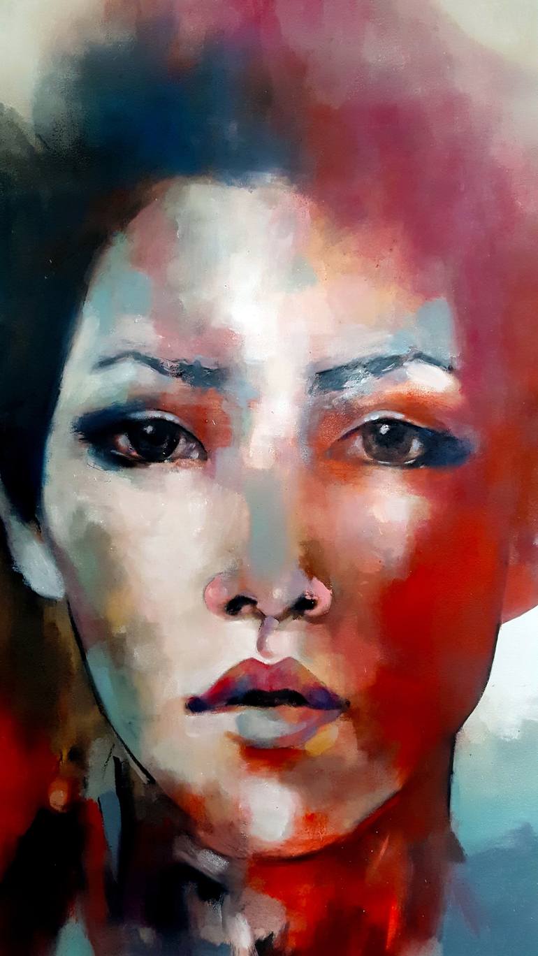 12-18-16 Double head study Painting by thomas donaldson | Saatchi Art