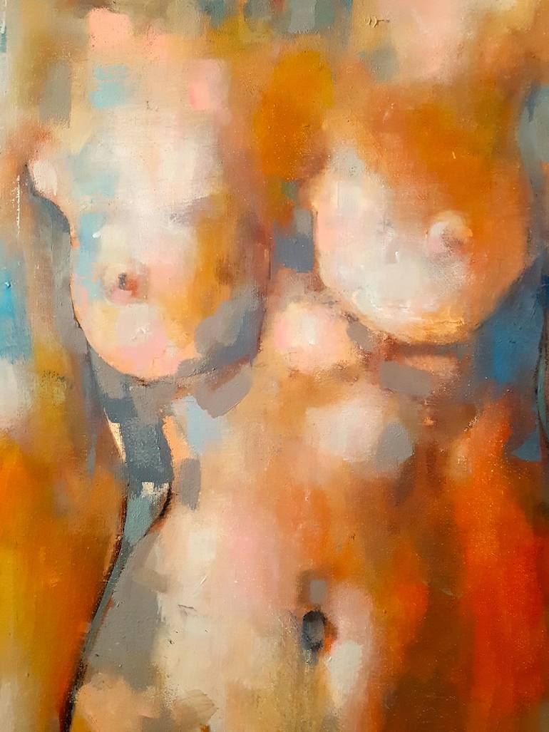Original Expressionism Nude Painting by Thomas Donaldson