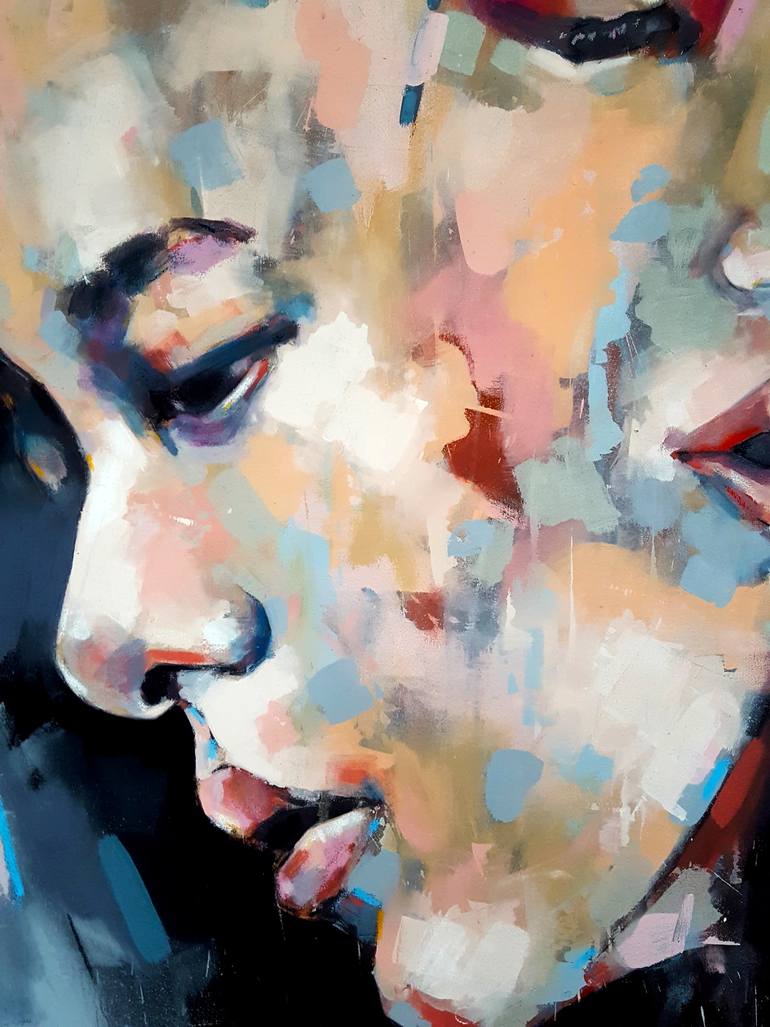 Original Expressionism People Painting by Thomas Donaldson