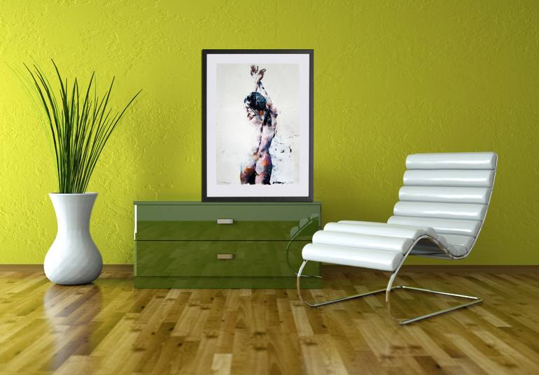Original Expressionism Nude Drawing by Thomas Donaldson
