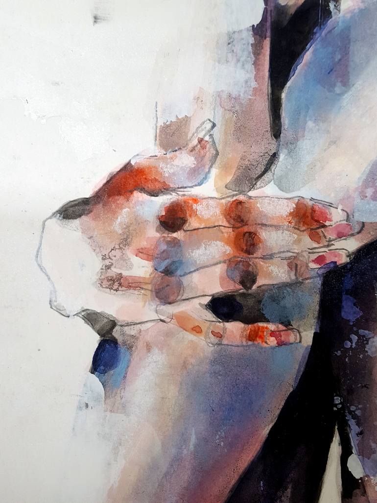 Original Expressionism Nude Drawing by Thomas Donaldson